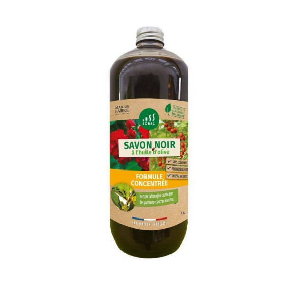 Savon noir Bouteille 1litres 
Concentré